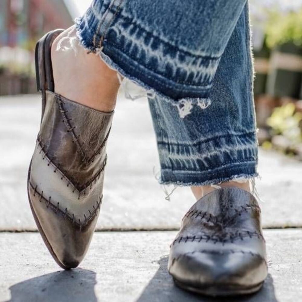 Freebird Nola Leather Slip On Mules Loafers 7